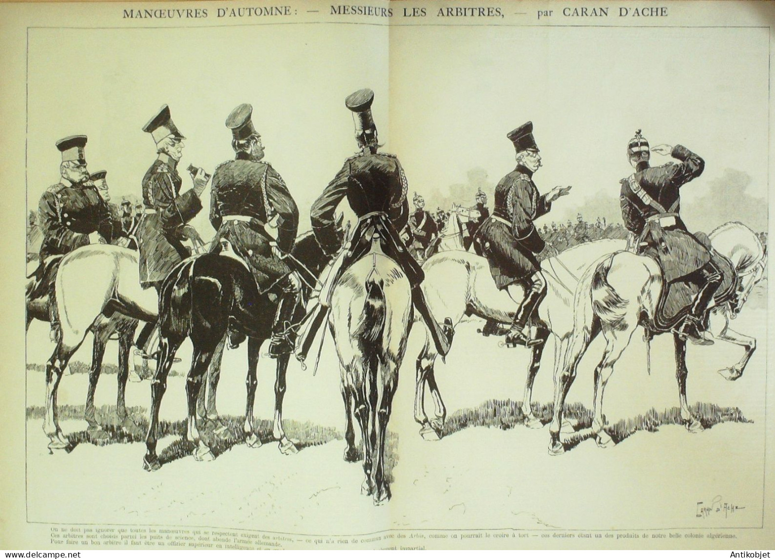 La Caricature 1885 N°301 Artillerie Allemande Caran D'Ache - Revistas - Antes 1900