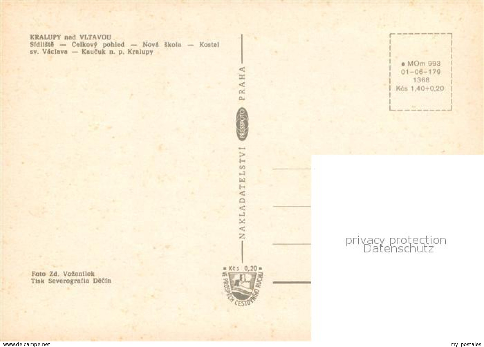 73752203 Kralupy Nad Vltavou CZ Sidliste - Skola  - Tschechische Republik