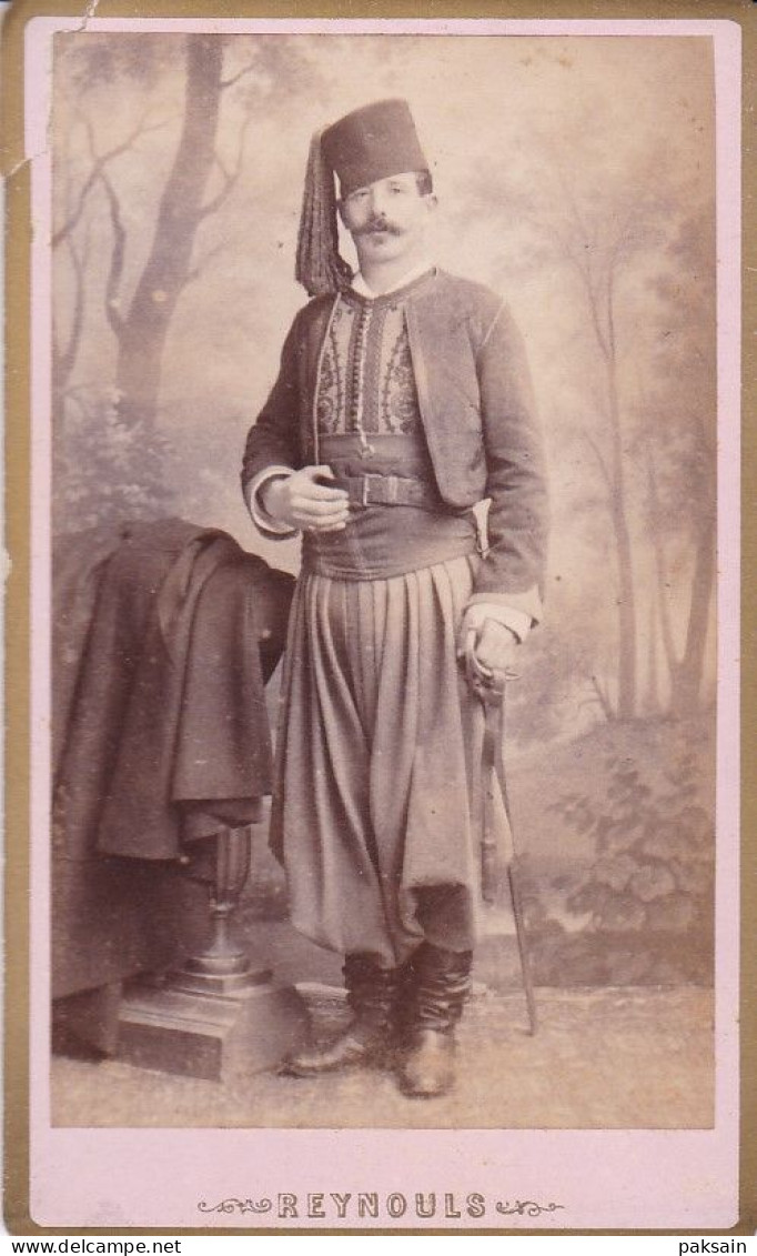 PORTRAIT CDV D'un Saphis Par Reynouls à Béziers 34 Hérault Saphi Militaire Photo Photographie Guerre - Oorlog, Militair