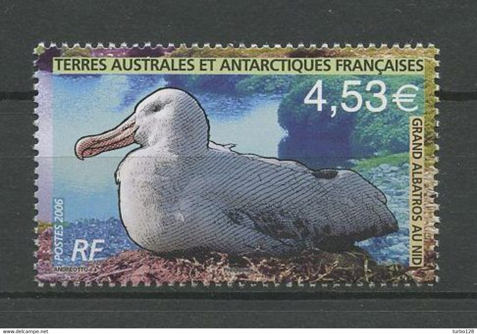 TAAF 2006 N° 451 ** Neuf MNH Superbe C 18 € Faune Oiseaux Albatros Birds Fauna Ecrit - Ungebraucht