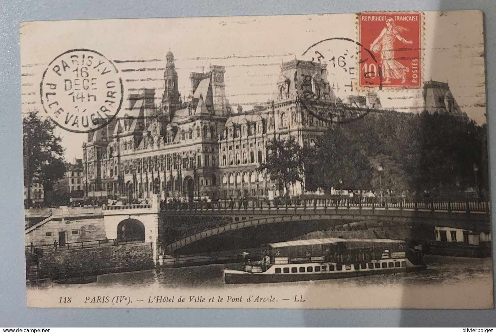 DPT 75 - Paris - L'Hôtel De Ville Et Le Pont D'Arcole - Non Classés