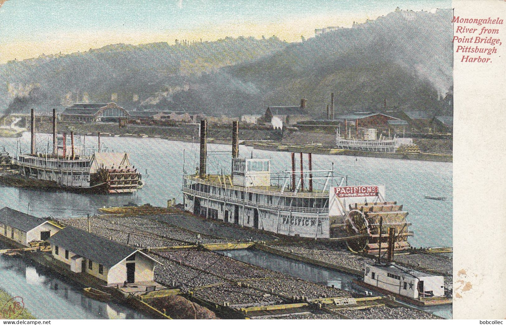 PITTSBURGH (Pennsylvania): Monongahela River From Point Bridge, Pittsburg Harbor - Pittsburgh