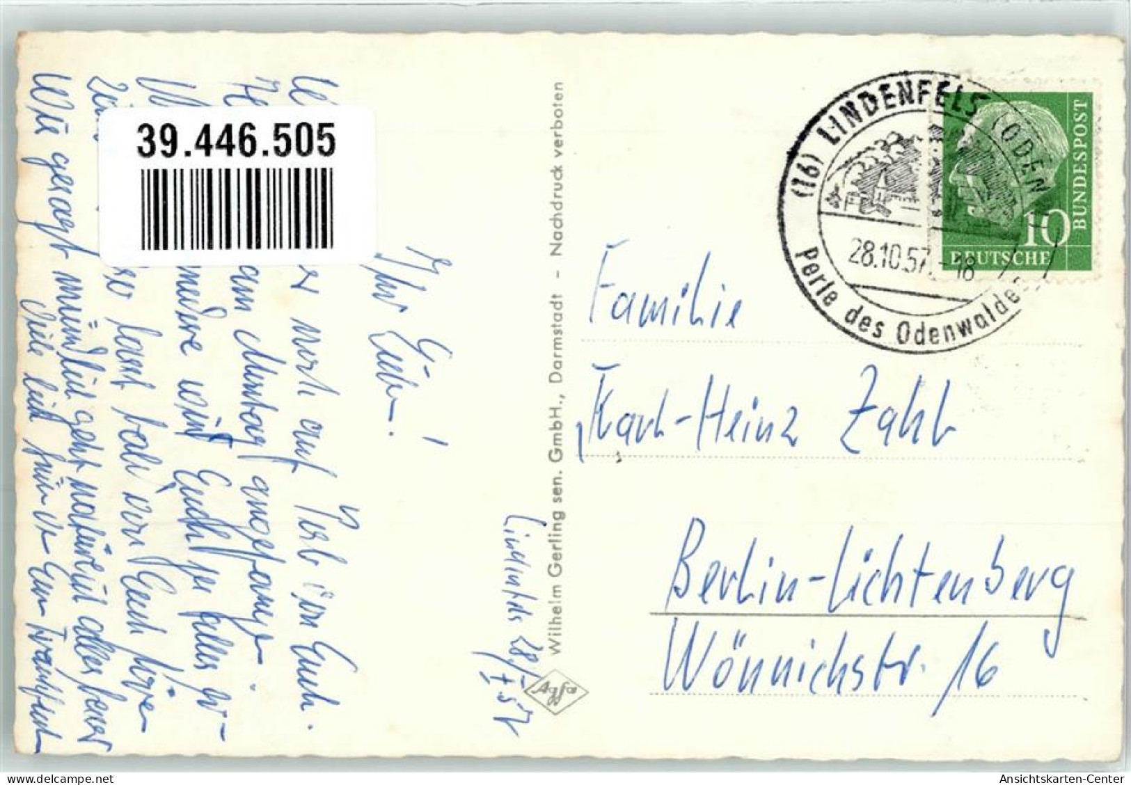 39446505 - Lindenfels , Odenw - Other & Unclassified