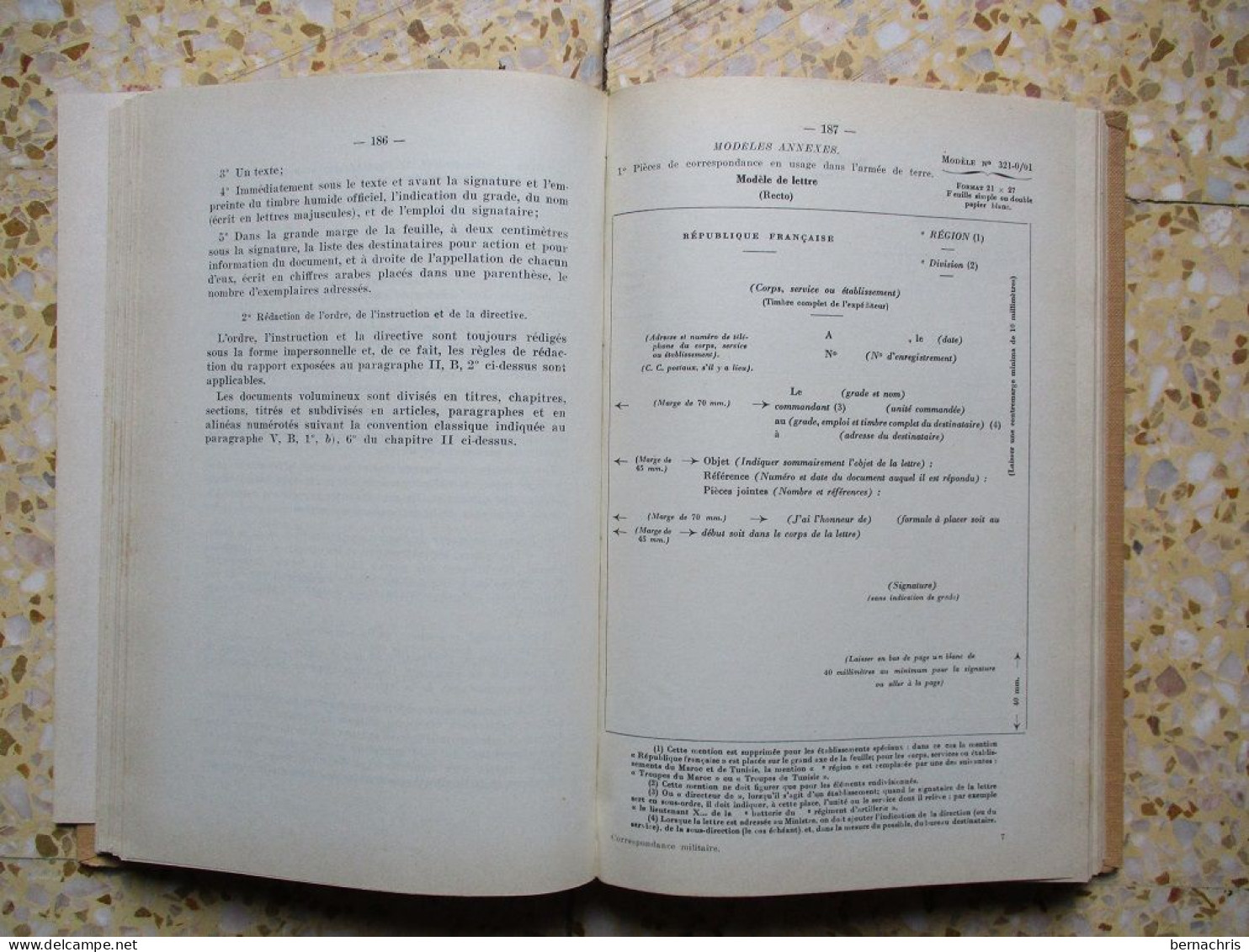 Livre Correspondance Militaire 1963 - French