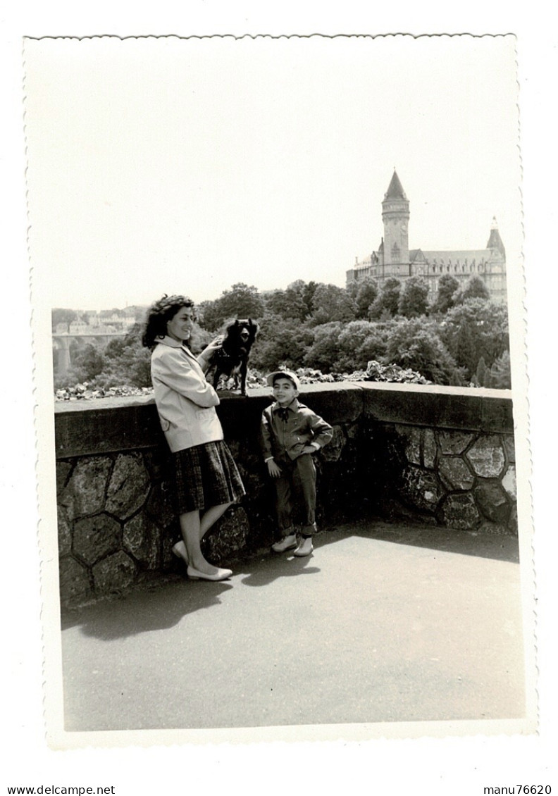 Ref 1 - Photo + Négatif  : Vue Ville Du Luxembourg - France  . - Europa