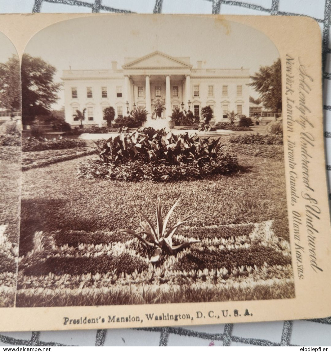 Le Palais Du Président, Washington, Etats Unis.  Underwood Stéréo - Visores Estereoscópicos