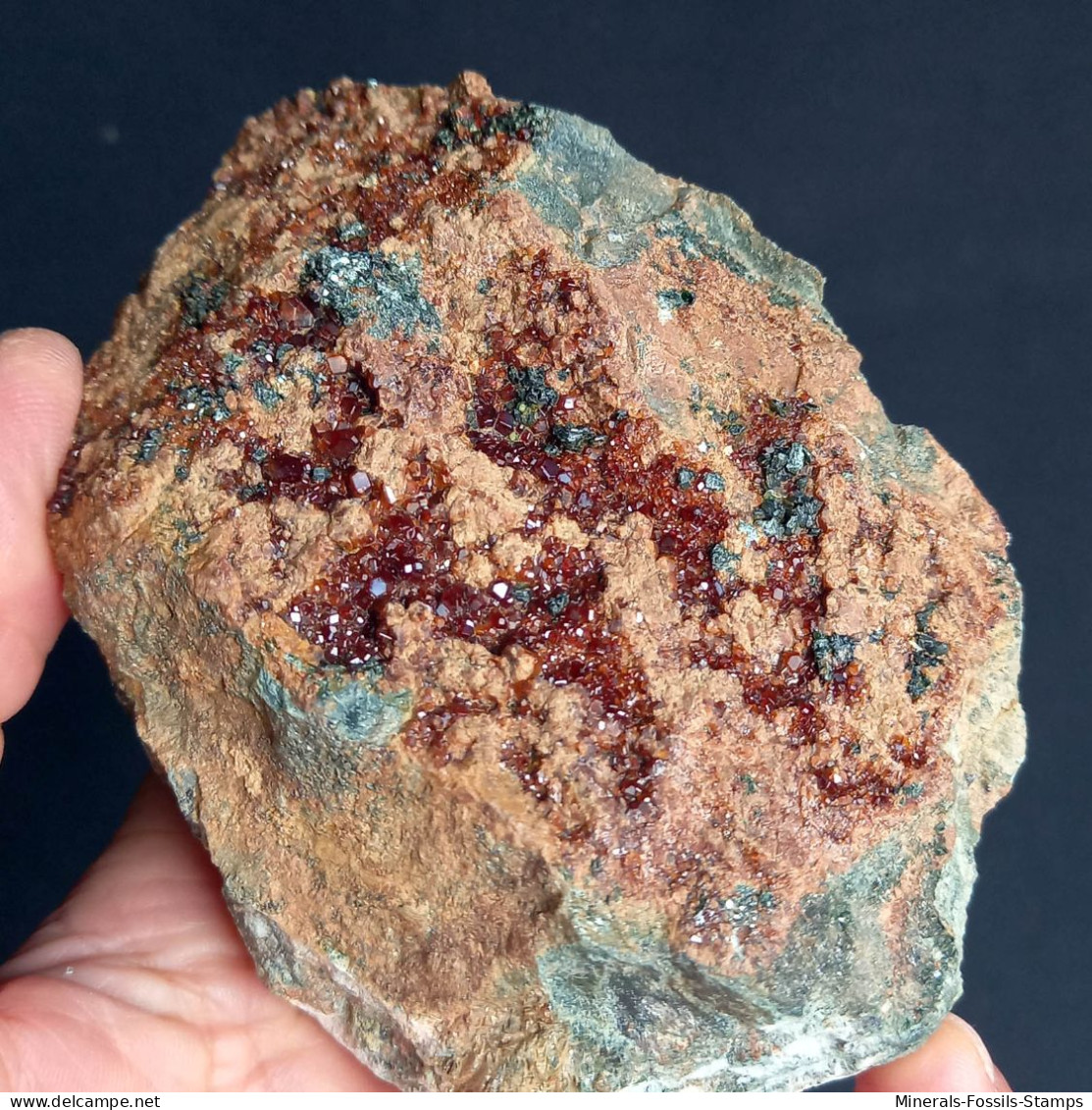 #D53 - Schöner Granat Var. HESSONIT XX (Bric Camulà, Ligurien, Italien) - Minerales
