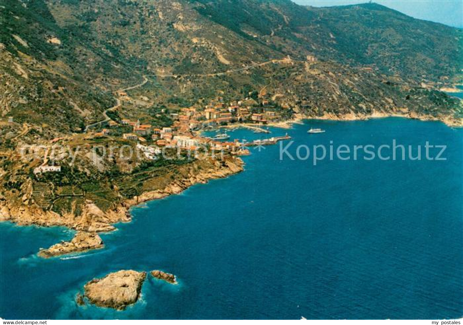 73751840 Isola Del Giglio Porto Veduta Aerea Isola Del Giglio - Sonstige & Ohne Zuordnung