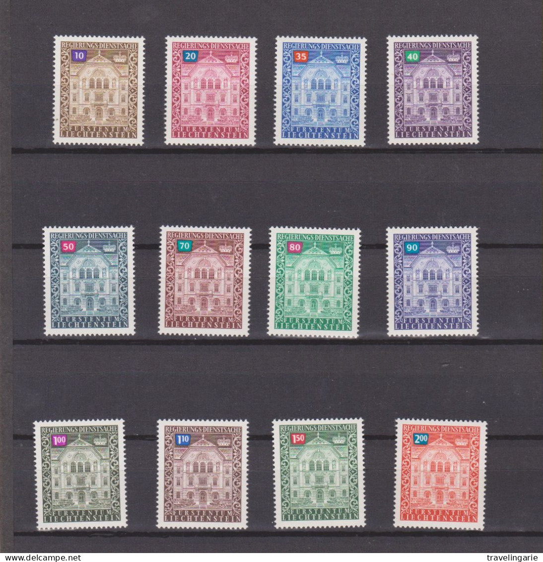 Liechtenstein 1976 Official Complete Set ** MNH - Dienstmarken