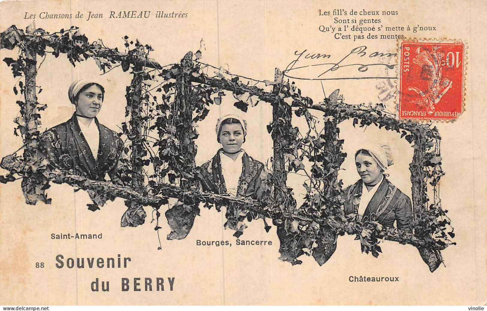 24-5319 : LES CHANSONS DE JEAN RAMEAU. SOUVENIR DU BERRY - Autres & Non Classés
