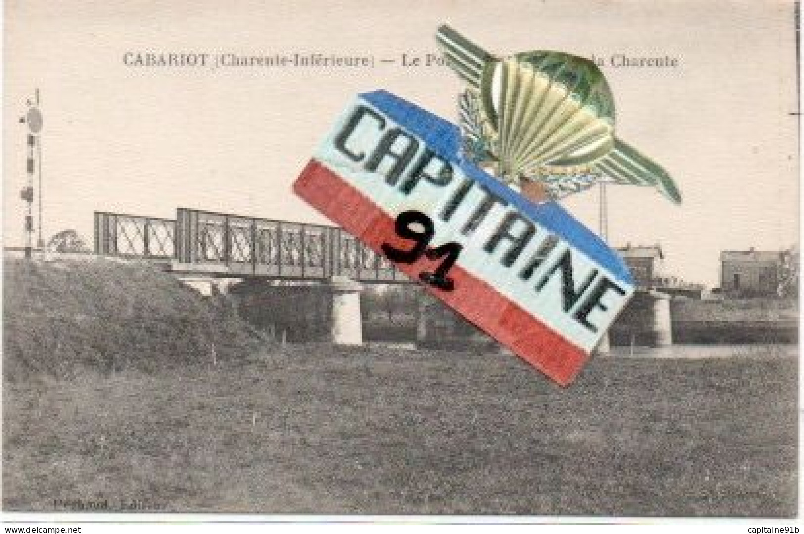 CPA  CABARIOT CHARENTE MARITIME LE PONT DE LA CEPES SUR LA CHARENTE. X X - Autres & Non Classés