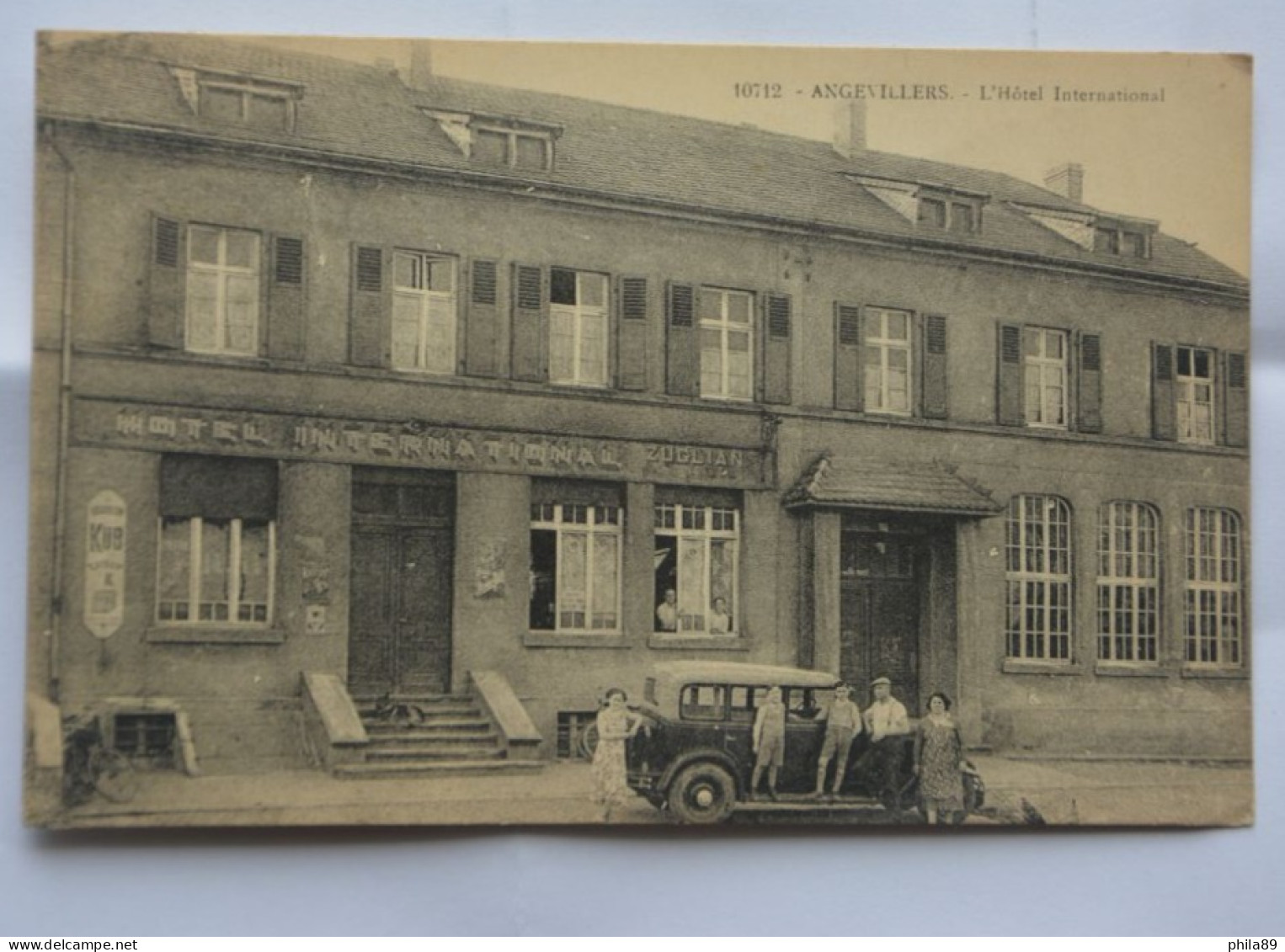 ANGEVILLERS-hotel International-voiture Ancienne - Other & Unclassified