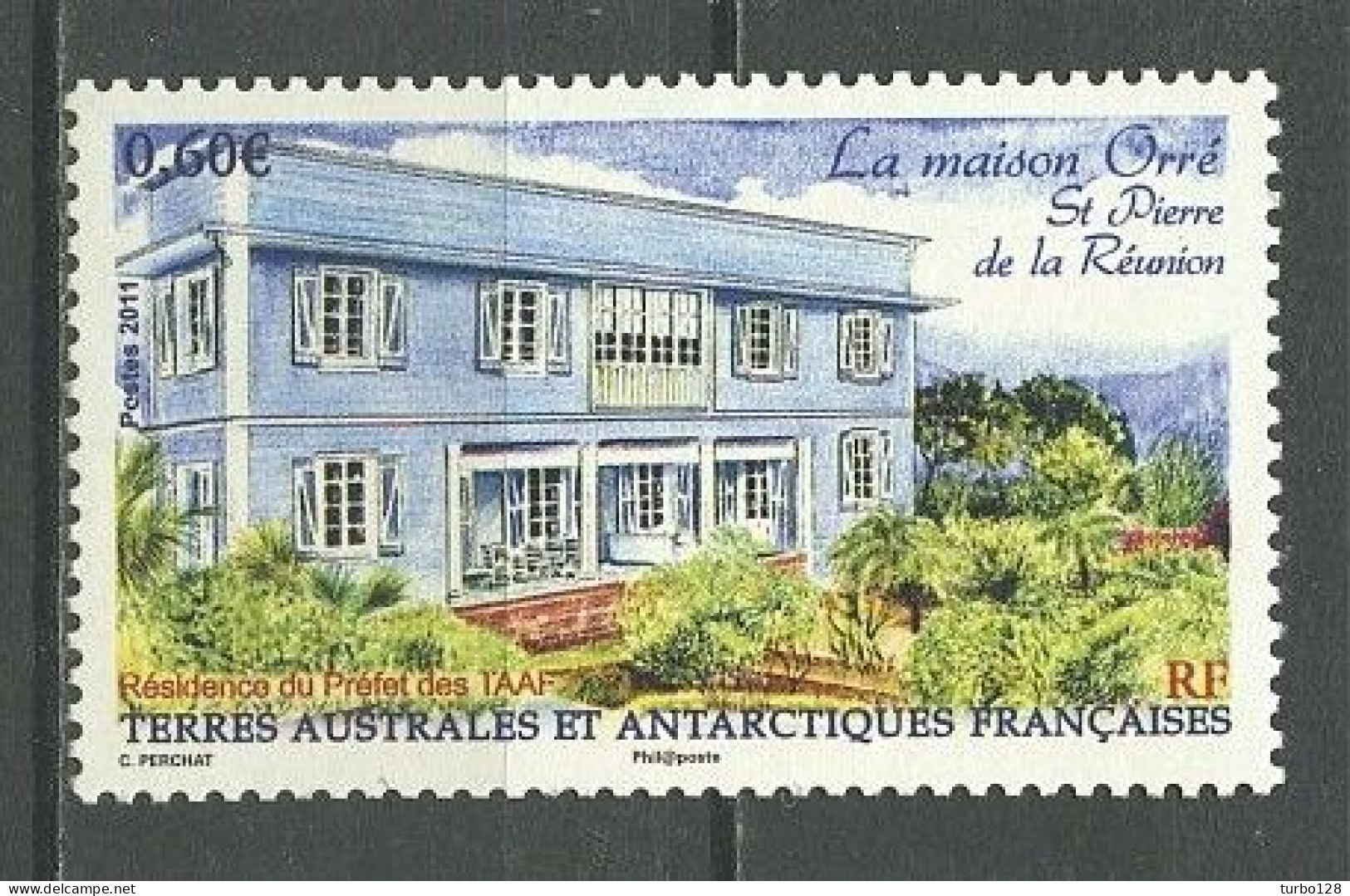 TAAF 2011 N° 596 ** Neuf MNH Superbe La Maison Orré Saint Pierre De La Réunion Préfet - Unused Stamps