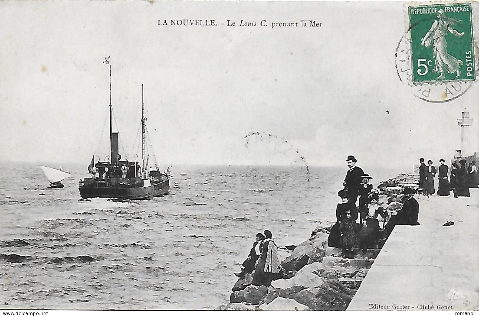 11)   LA NOUVELLE  - Le Louis C. Prenant La Mer - Port La Nouvelle