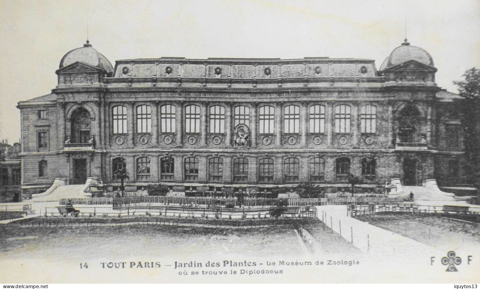 CPA. [75] > TOUT PARIS > N° 14 - (pas Vue) Jardin Des Plantes Le Museum De Zoologie - (Ve Arrt.) - Coll. F. Fleury - TBE - Distrito: 05