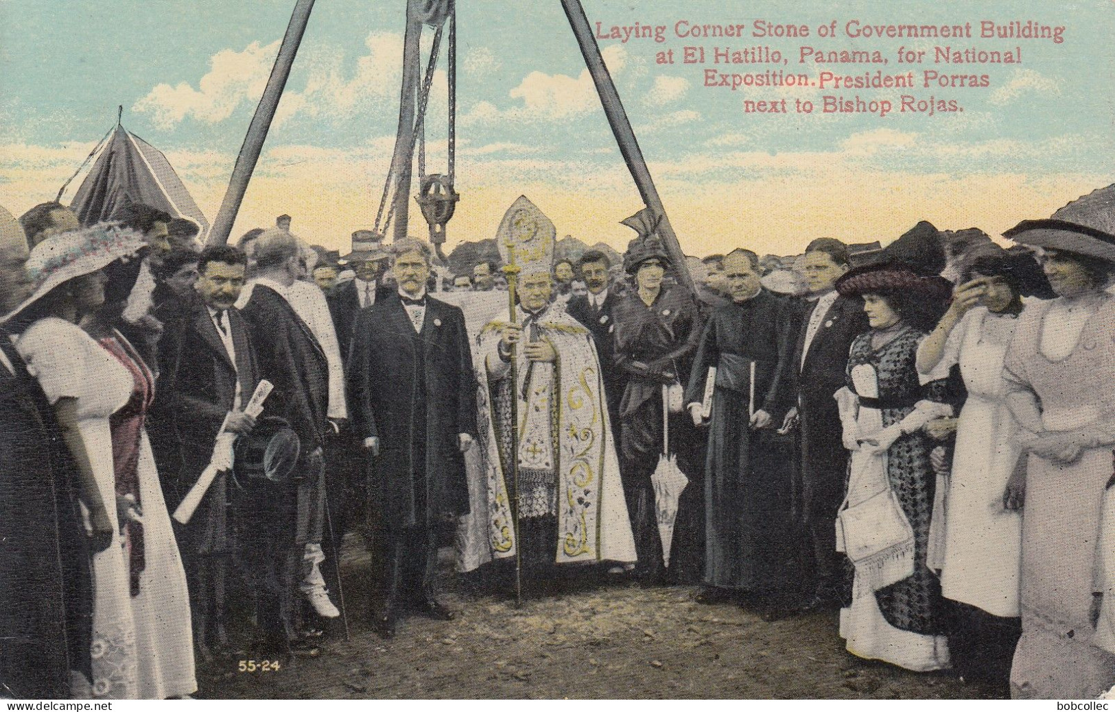 EL HATILLO (Panama) : Laying Corner Stone Of Government Building For National Exposition - President Porras - Panamá