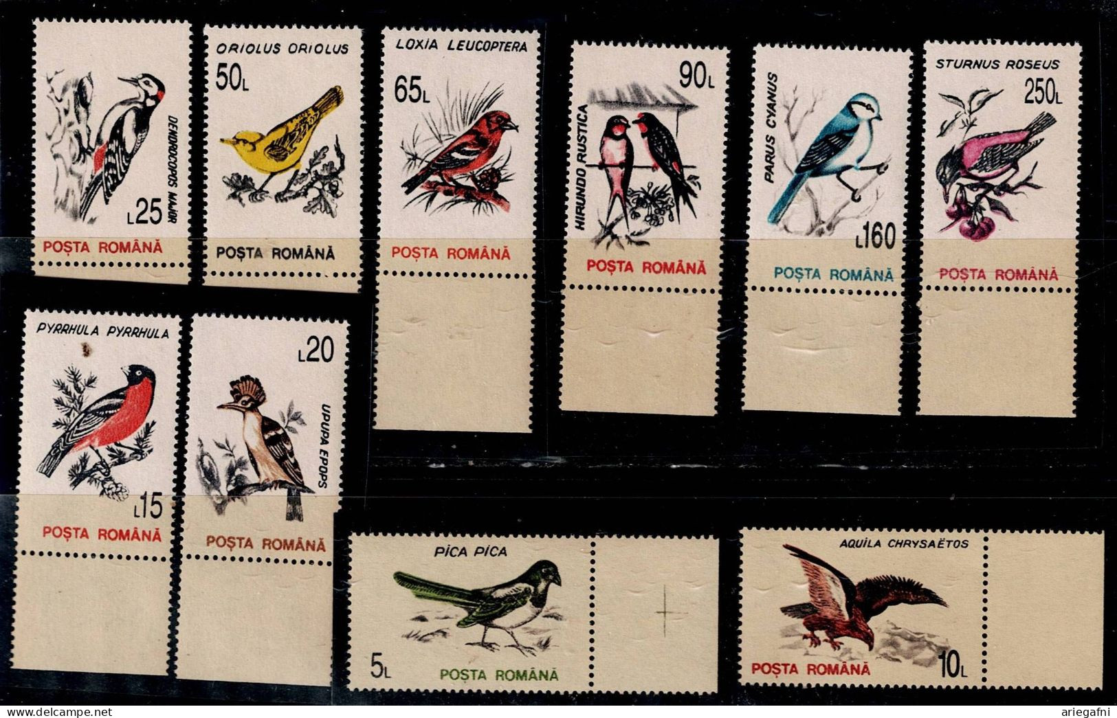 ROMANIA 1993 BIRDS MI No 4875-84 MNH VF!! - Ongebruikt