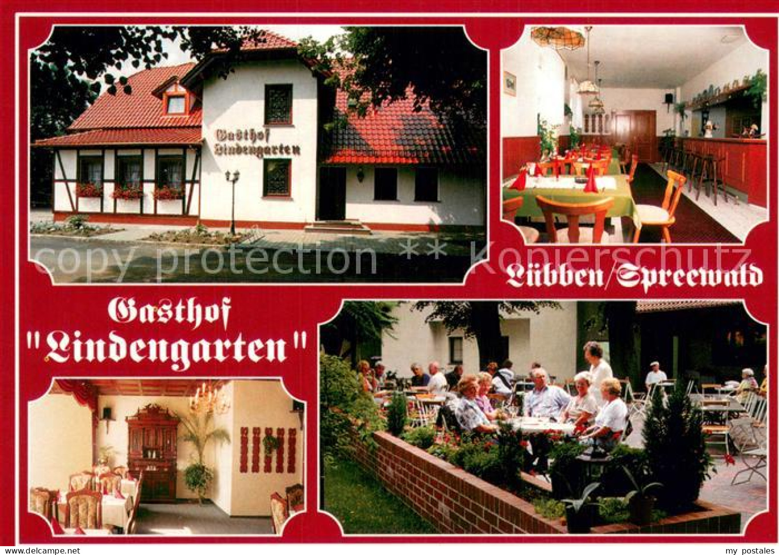 73751596 Luebben Spreewald Gasthof Lindengarten Gaestezimmer Terrasse Luebben Sp - Luebben (Spreewald)