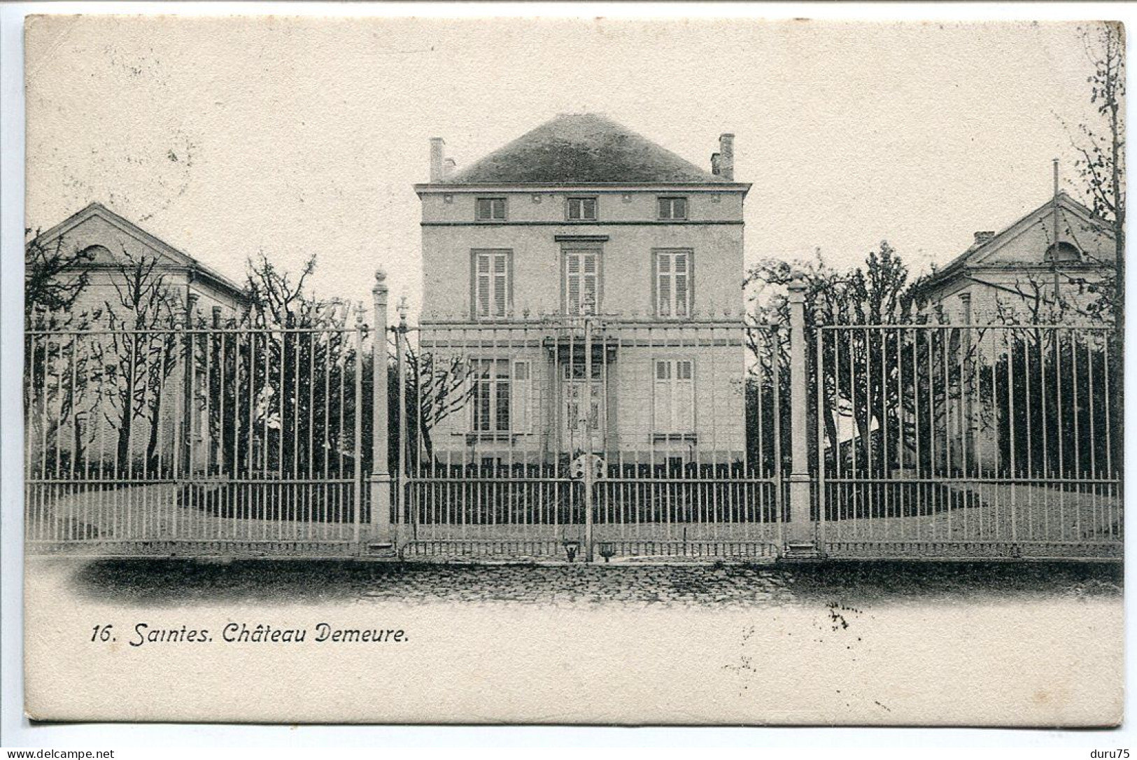 Pionnière Voyagé 1907 * SAINTES Château Demeure * N° 16 Sans Nom D'Editeur - Saintes