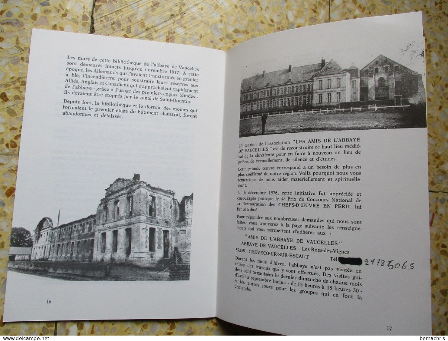Livret Abbaye De Vaucelles (59) - Geschiedenis
