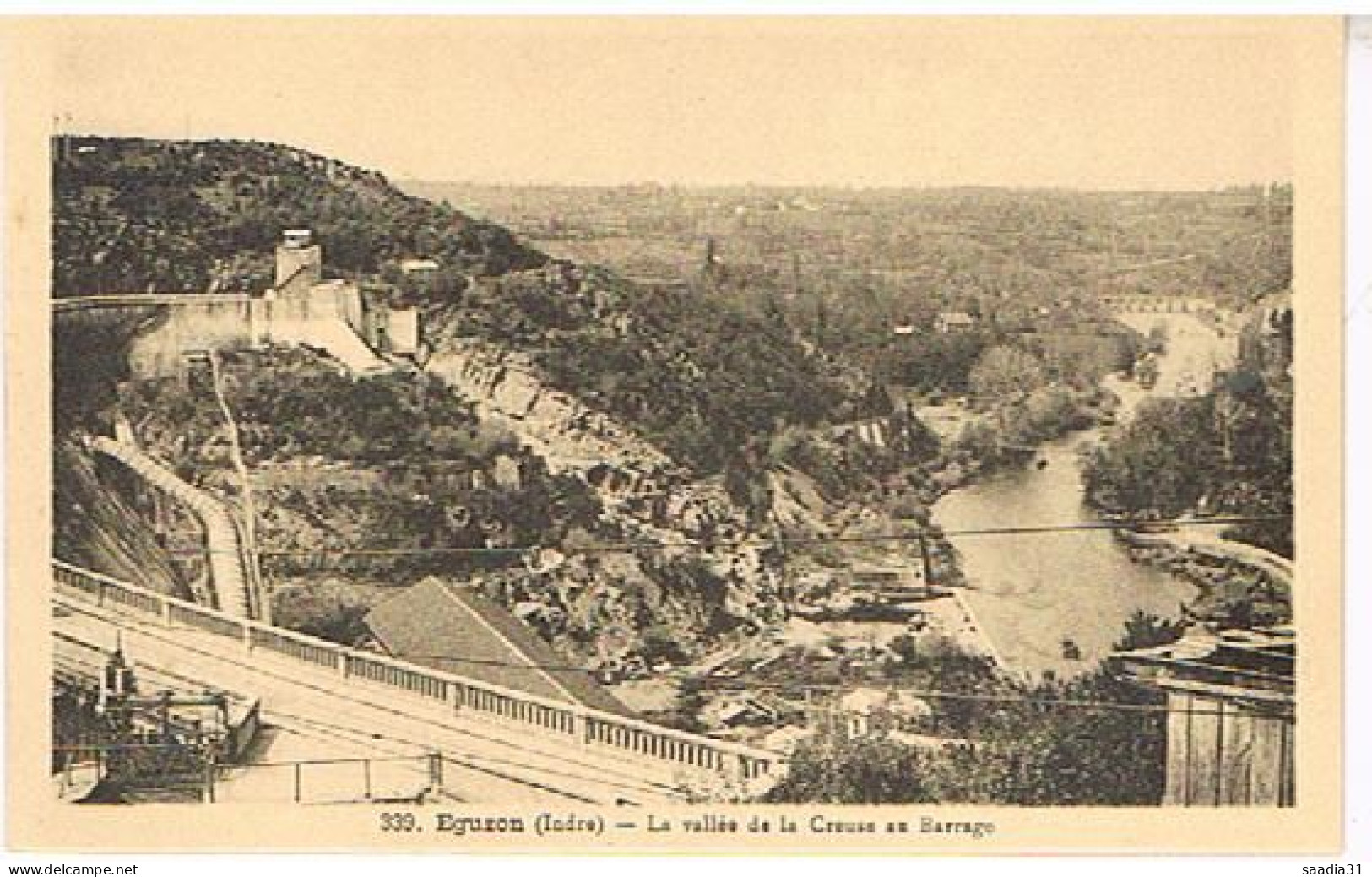 36  EGUZON   LA VALLEE DE LA  CREUSE AU  BARRAGE - Andere & Zonder Classificatie