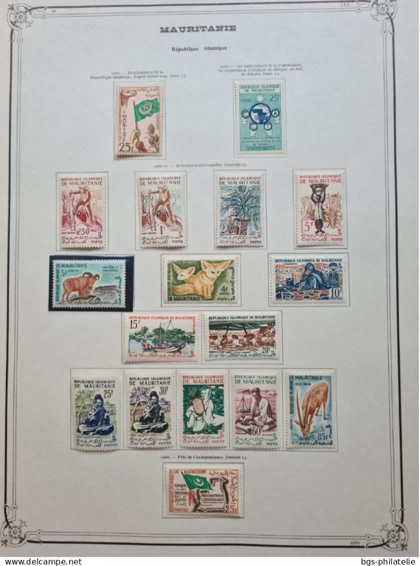 Collection De Timbres De MAURITANIE  1960 à  1972 Neufs *. - Sammlungen (ohne Album)