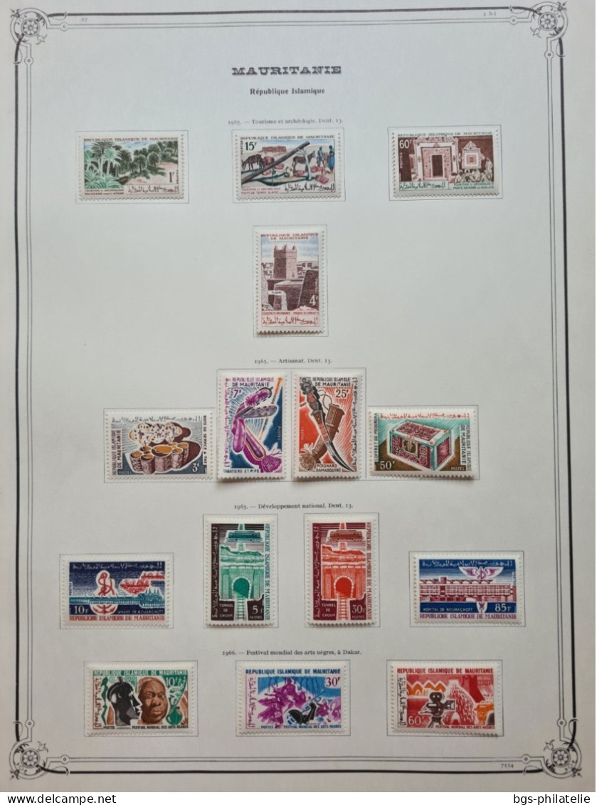 Collection De Timbres De MAURITANIE  1960 à  1972 Neufs *. - Verzamelingen (zonder Album)