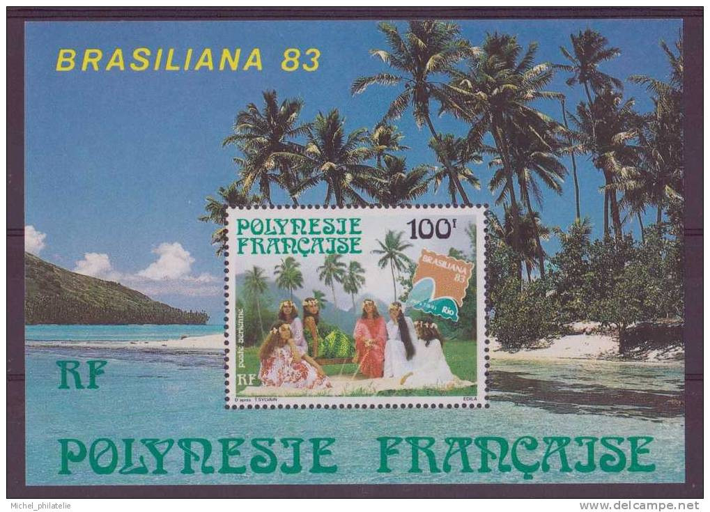 Polynésie - Bloc - YT N° 7 ** - Neuf Sans Charnière - 1983 - Hojas Y Bloques