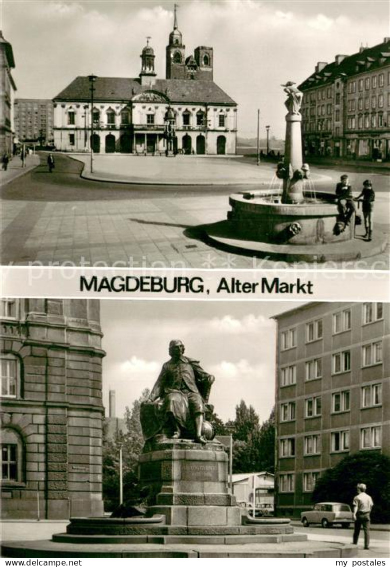 73751519 Magdeburg Alter Markt Rathaus Eulenspiegelbrunnen Otto Von Guericke Den - Maagdenburg