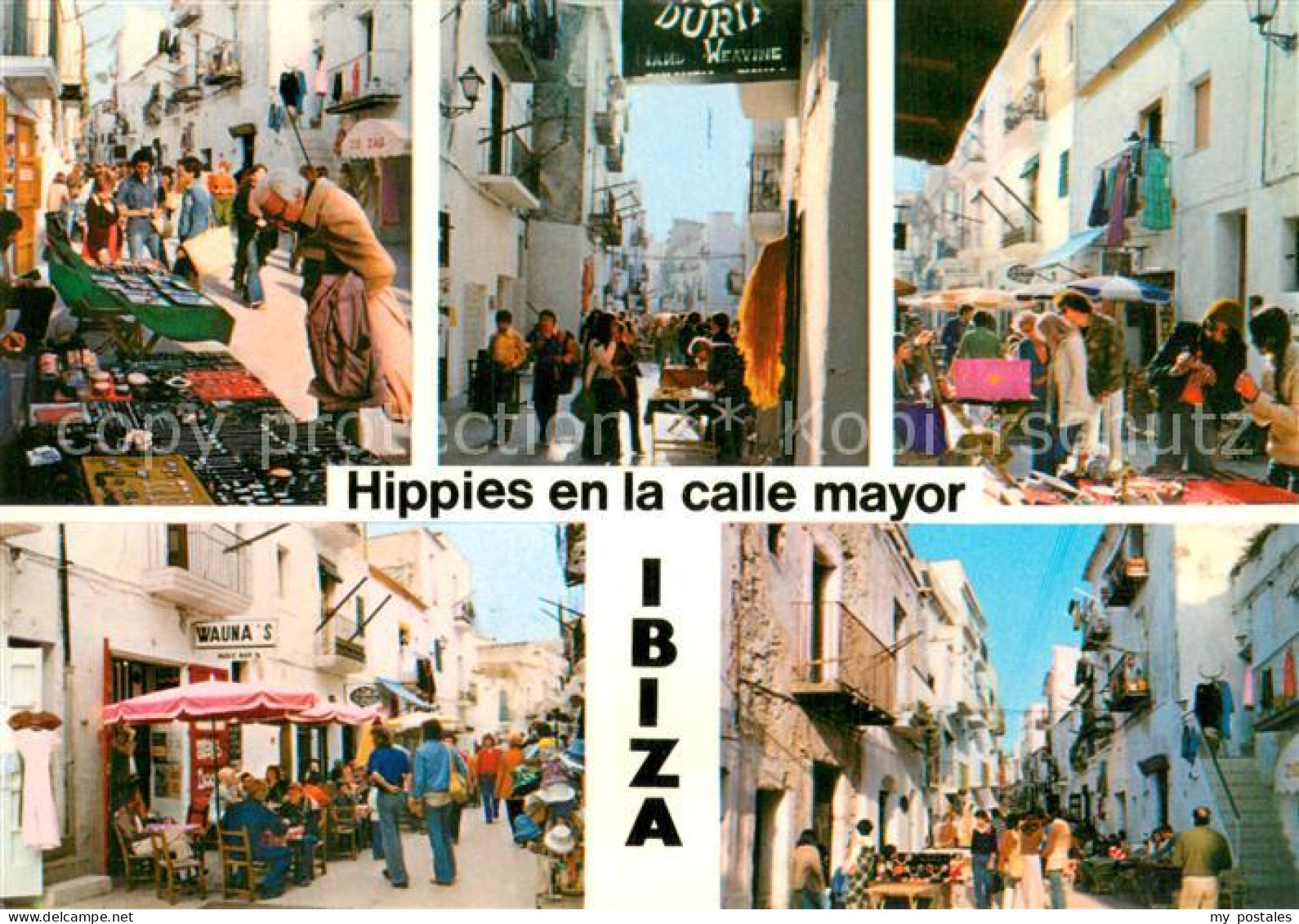 73751499 Ibiza Islas Baleares Hippies En La Calle Mayor  Ibiza Islas Baleares - Andere & Zonder Classificatie