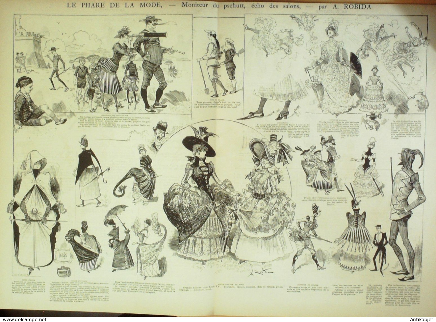 La Caricature 1885 N°302 Phare De La Mode Robida Jeux Sorel élections Job  Trock - Zeitschriften - Vor 1900