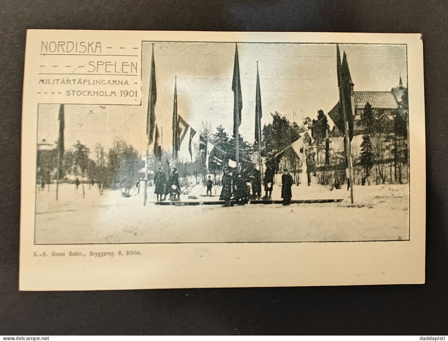 [BB] Nordiska Spelen - Militärtäflingarna -- Stockholm 1901. Used. - Sweden