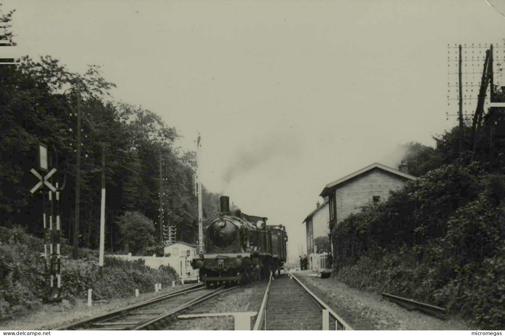 Reproduction - Chantilly Courses - Entrée Paris Nord - Trains