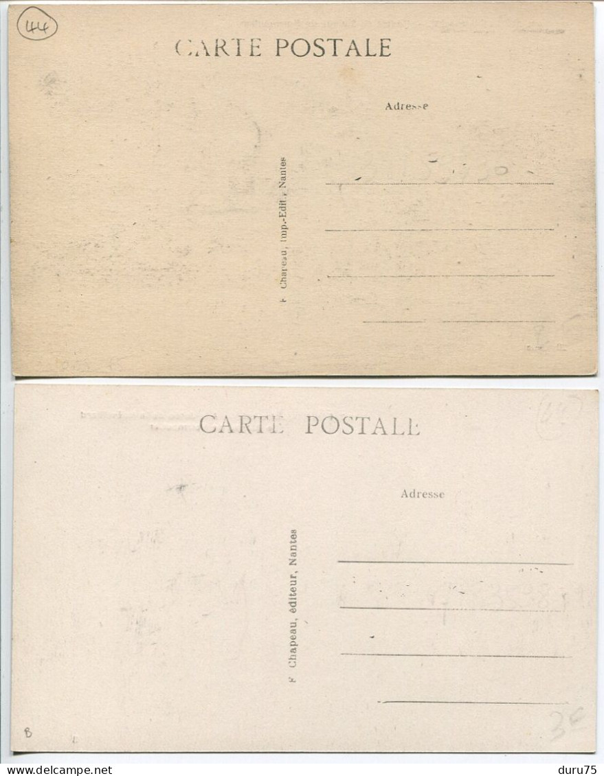 LOT 2 CPA Non écrites * PORNIC Départ Du Bateau De Noirmoutier & A La Jetée De Noëveillard Bateau De Noirmoutier - Pornic