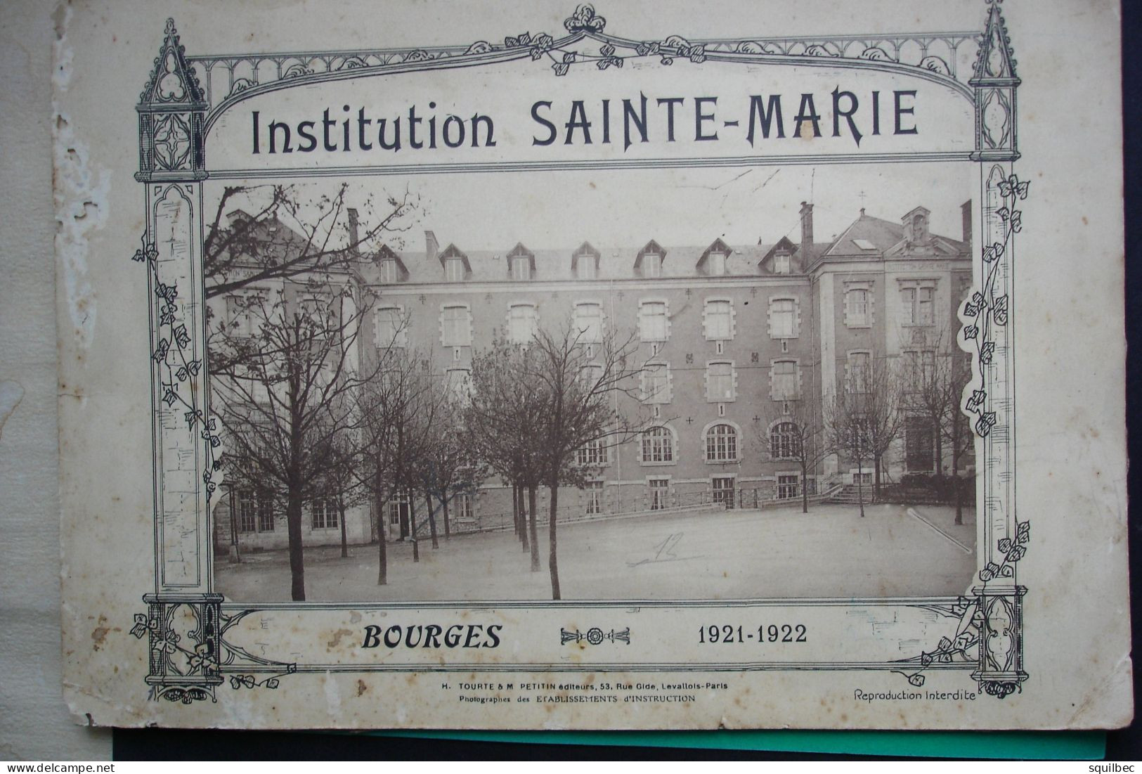 ALBUM De 1921 Institution SAINTE MARIE à BOURGES (18) Seize Photos Grand Format Des Lieux Et Des élèves - Europa