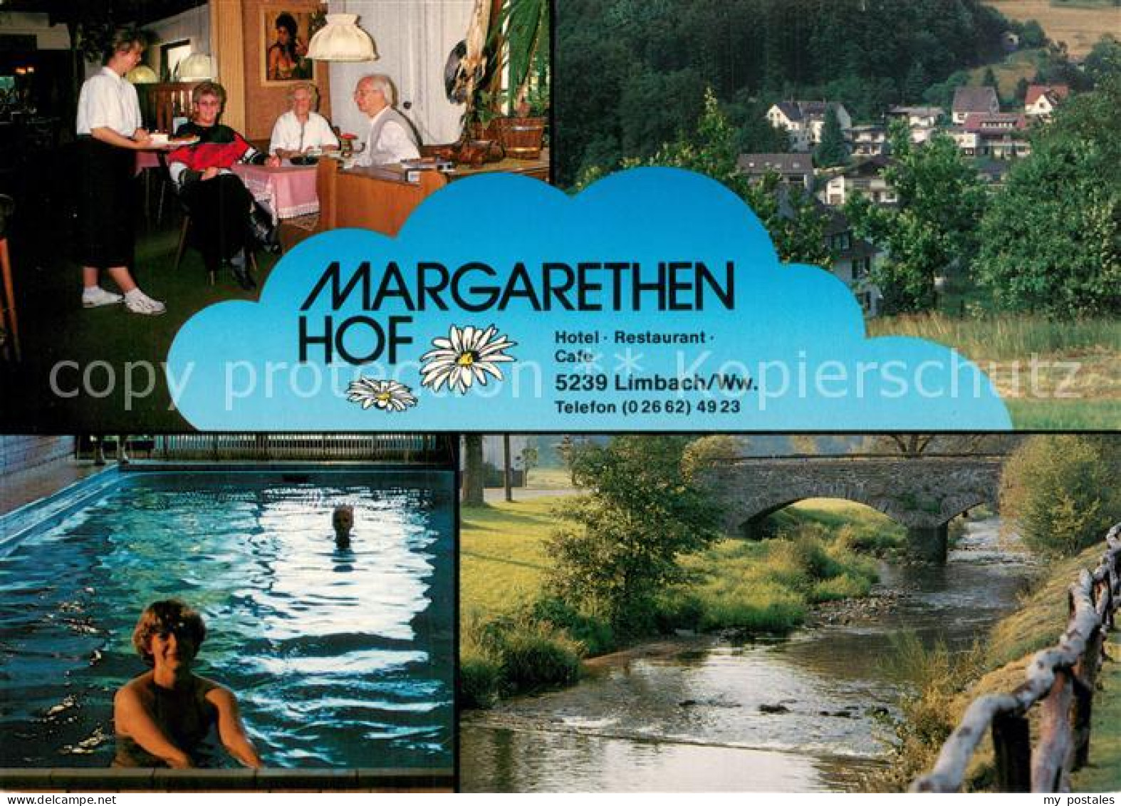 73751460 Limbach Westerwald Margarethen Hof Hotel Restaurant Gaststube Hallenbad - Sonstige & Ohne Zuordnung