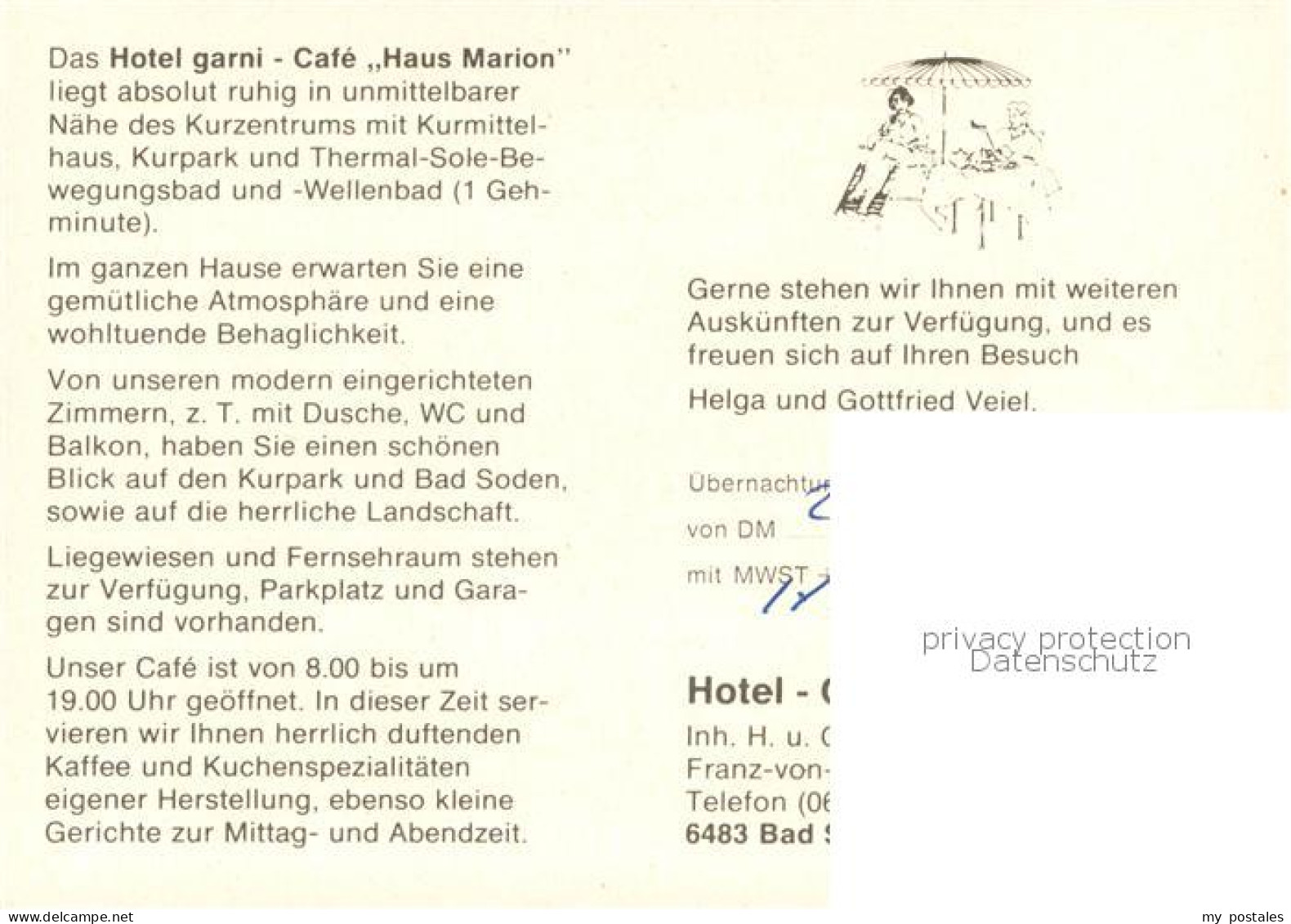 73751458 Bad Soden-Salmuenster Hotel Cafe Haus Marion Gastraeume Bad Soden-Salmu - Sonstige & Ohne Zuordnung