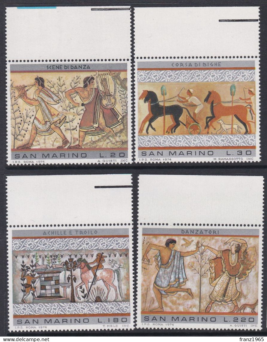 Etrusk Paintings - 1975 - Unused Stamps