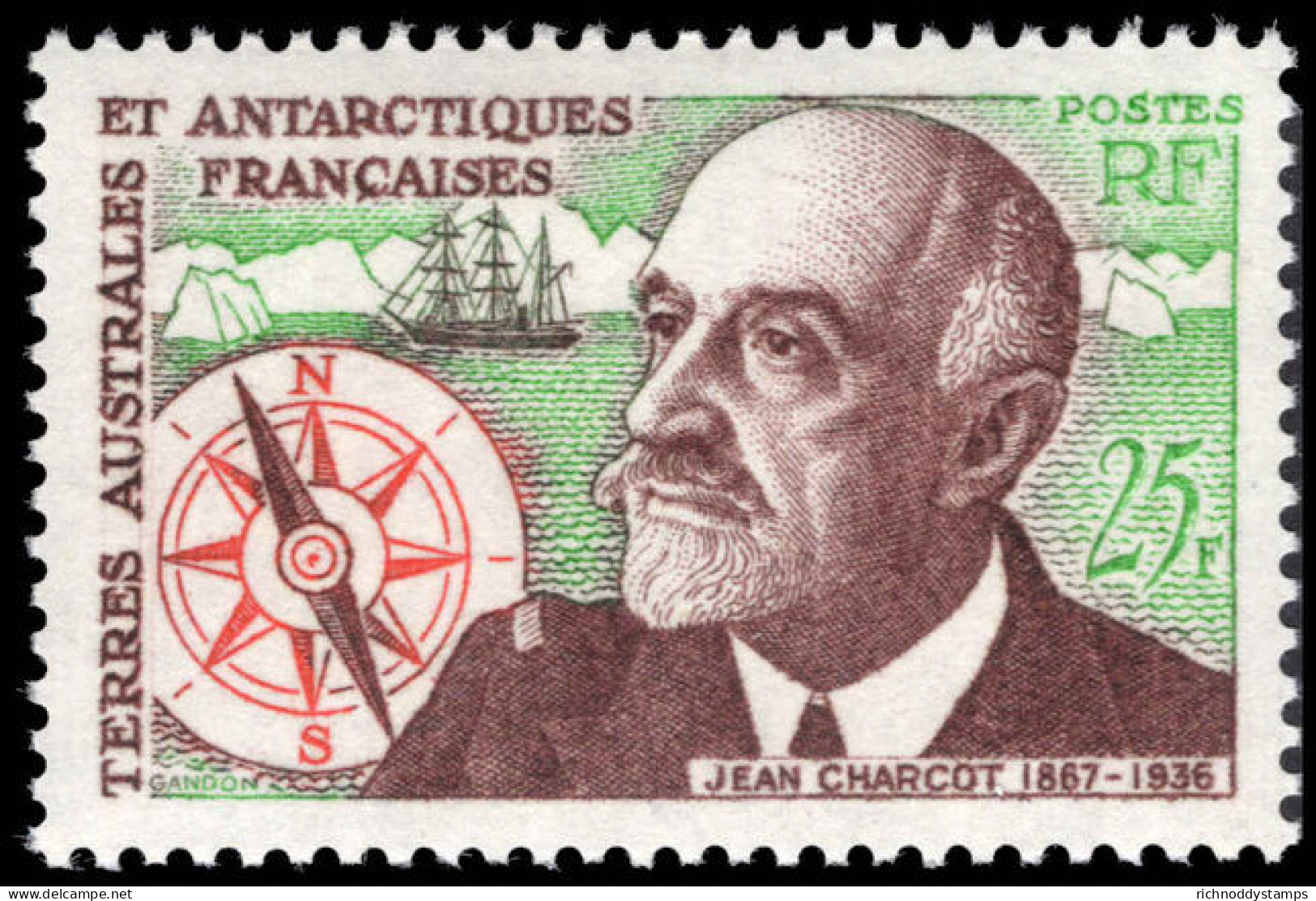 FSAT 1961 Jean Charcot Unmounted Mint. - Unused Stamps
