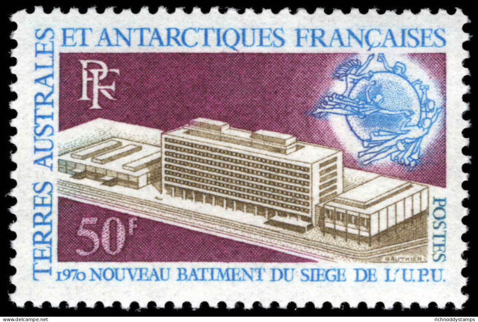 FSAT 1970 UPU HQ Unmounted Mint. - Unused Stamps