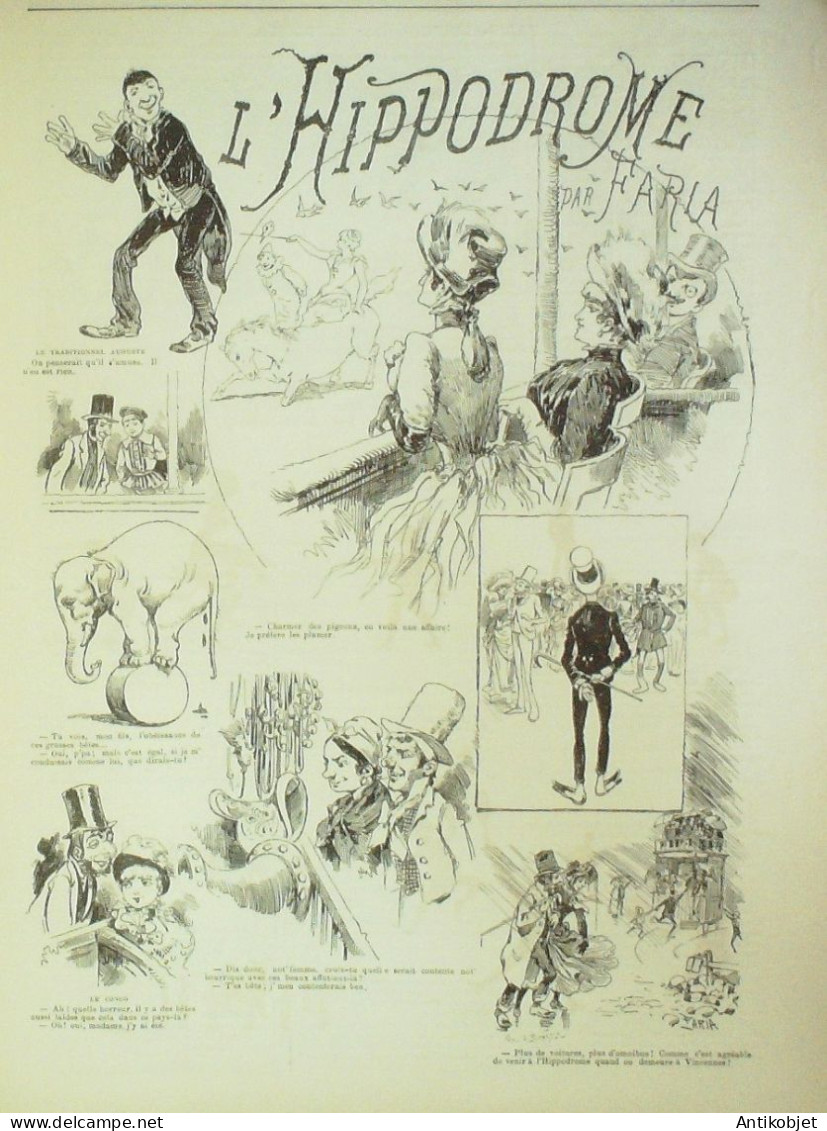 La Caricature 1885 N°303 Dans Le Monde Job L'Hippodrome Faria Jeux Sorel Trock - Revistas - Antes 1900