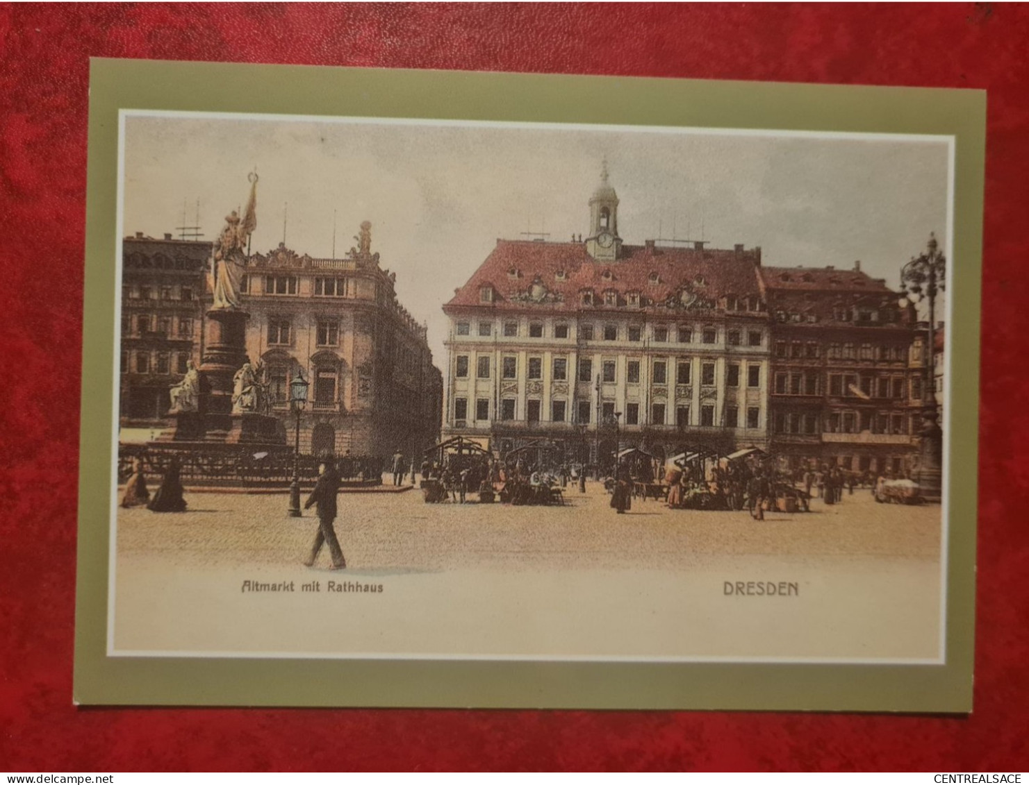 Carte   DRESDEN ALTMARKT MIT RATHHAUS - Dresden