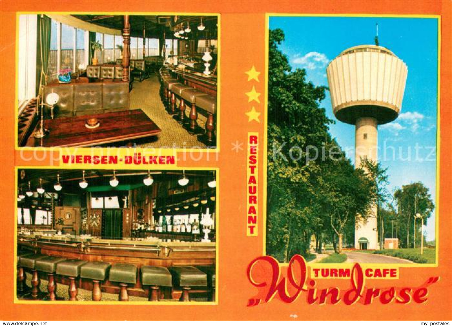 73751436 Duelken Turm Cafe Restaurant Windrose Gastraum Bar Duelken - Viersen