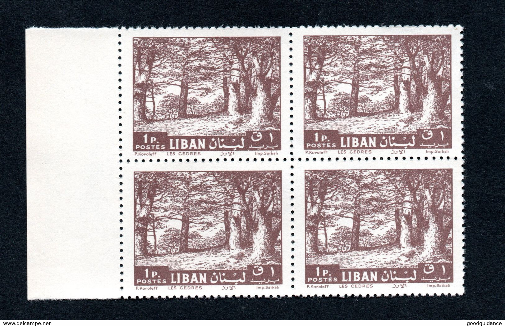 1961 - Lebanon - Liban - Tree - Arbre - Cedar- Cèdre - Block Of 4 Stamps - Bloc De 4 Timbres - MNH** - Alberi