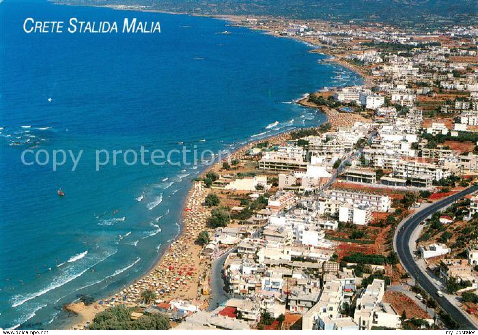 73751416 Stalida Fliegeraufnahme Stalida - Grecia