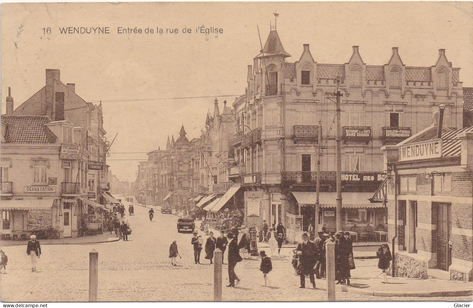 16.- Wenduyne - Entrée De La Rue De L' Eglise - Wenduine