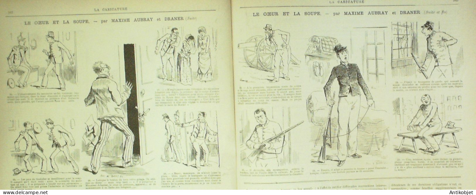 La Caricature 1885 N°304 Coeur De La Soupe Aubray & Draner Robida Trock - Revues Anciennes - Avant 1900