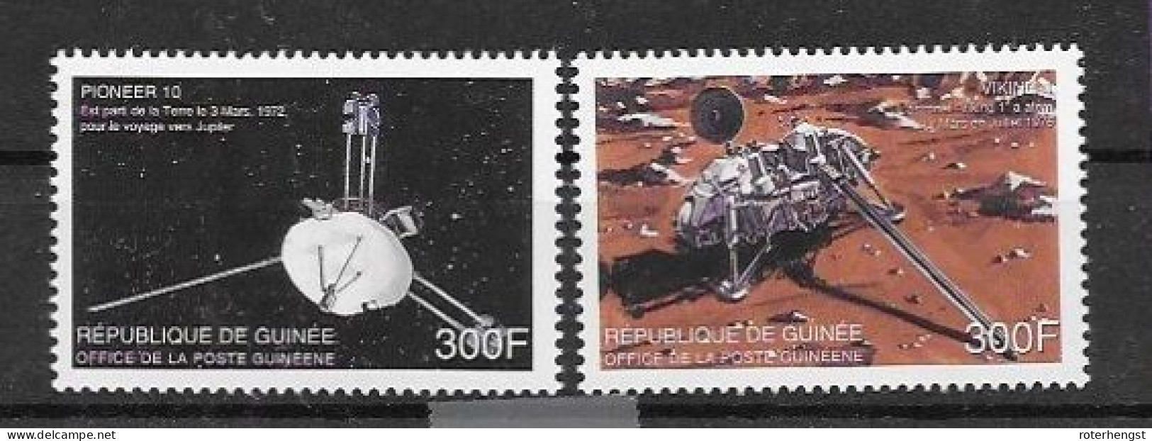 French Guinea Mnh ** Planets Space Set 1999 - Guinée (1958-...)