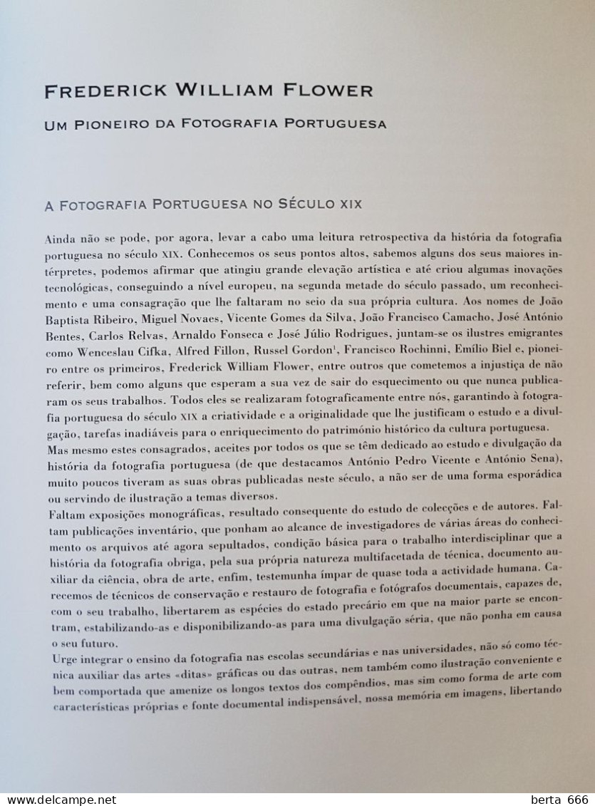 Livro Fotografia * Photography Book * Frederick William Flower *  "Um Pioneiro Da Fotografia Portuguesa" - Fotografía