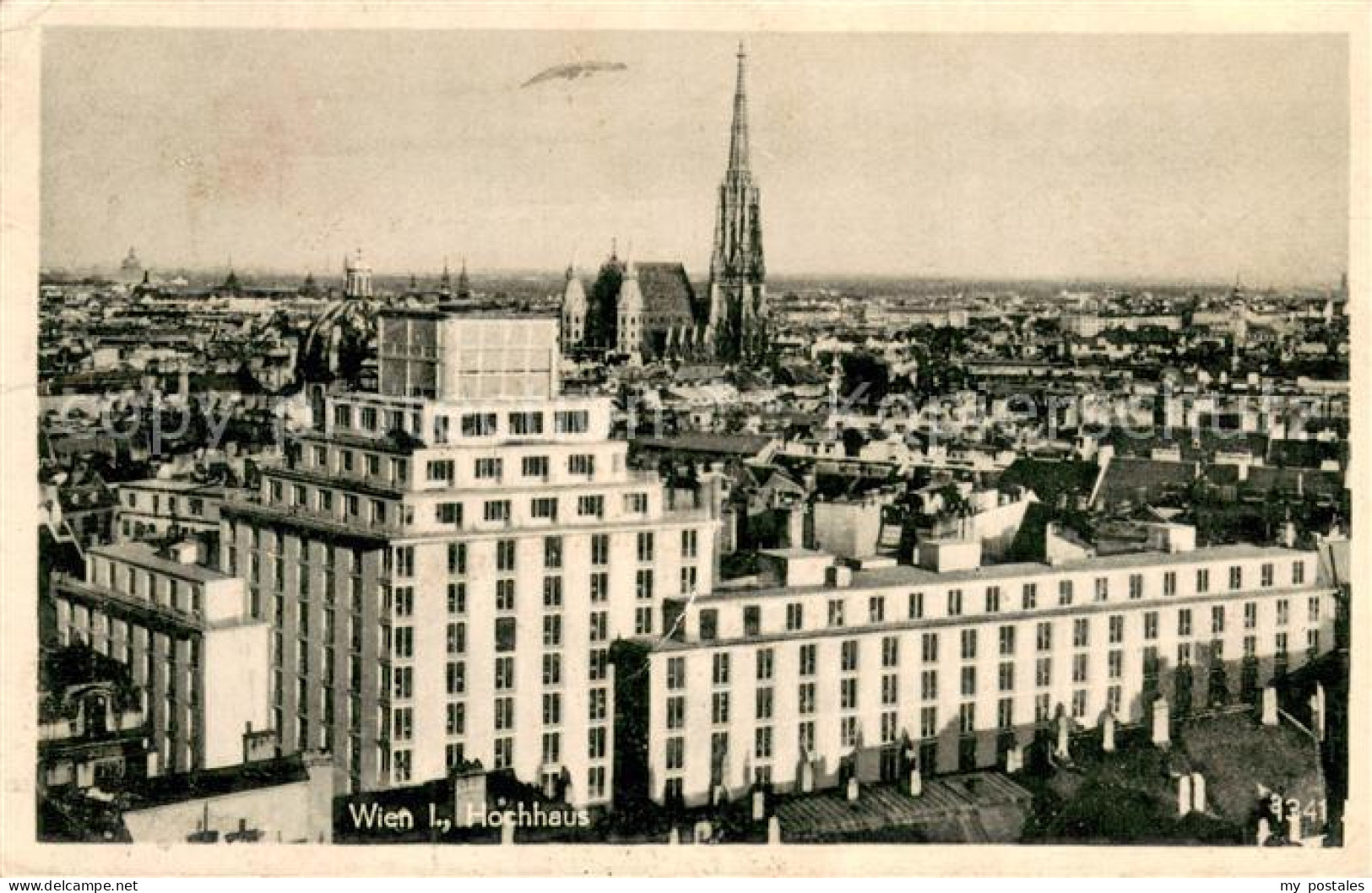 73751180 Wien Hochhaus Kirche Panorama Wien - Autres & Non Classés